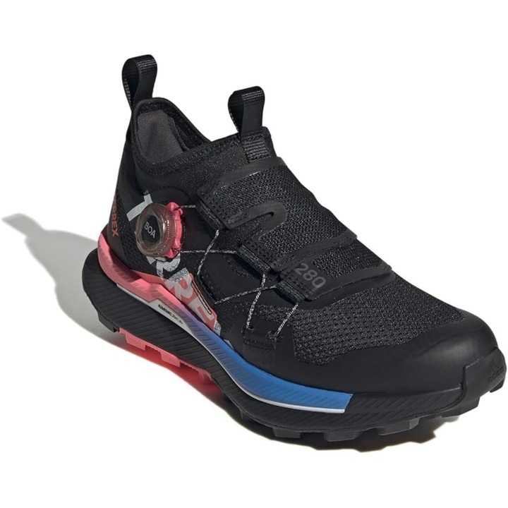 Pantofi sport dama Adidas Terrex Agravic Pro, sintetic/textil, cu varf intarit, negru