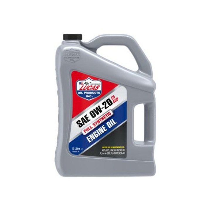 Szintetikus motorolaj Lucas Oil Products 0W20 C5 ECO, 5L