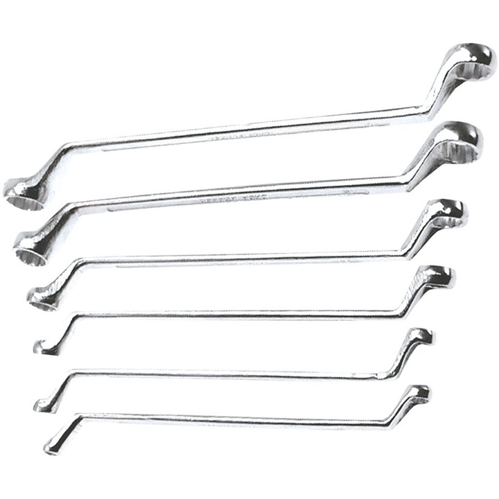 Chei inelare cu cap cotit 6-17 mm, set de 6