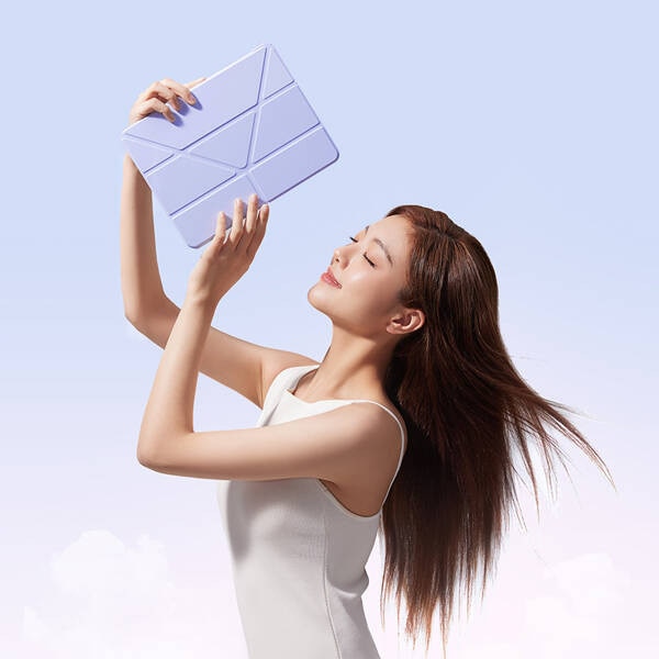 Husa pentru tableta BASEUS Magnetic Minimalist compatibila iPad Pro 13inch /2024, mov