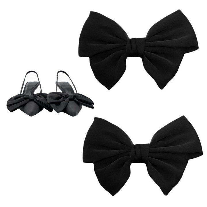 Clipuri pentru incaltaminte in forma de funda, set de 2, TRADERPLUS, elegant, decorativ