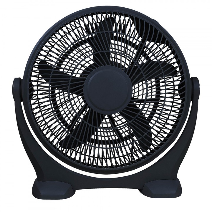 Ventilator Elite EHFB-1332, 60W, 40 cm, 3 viteze, 5 pale, Oscilatie, Inclinare reglabila, Alb