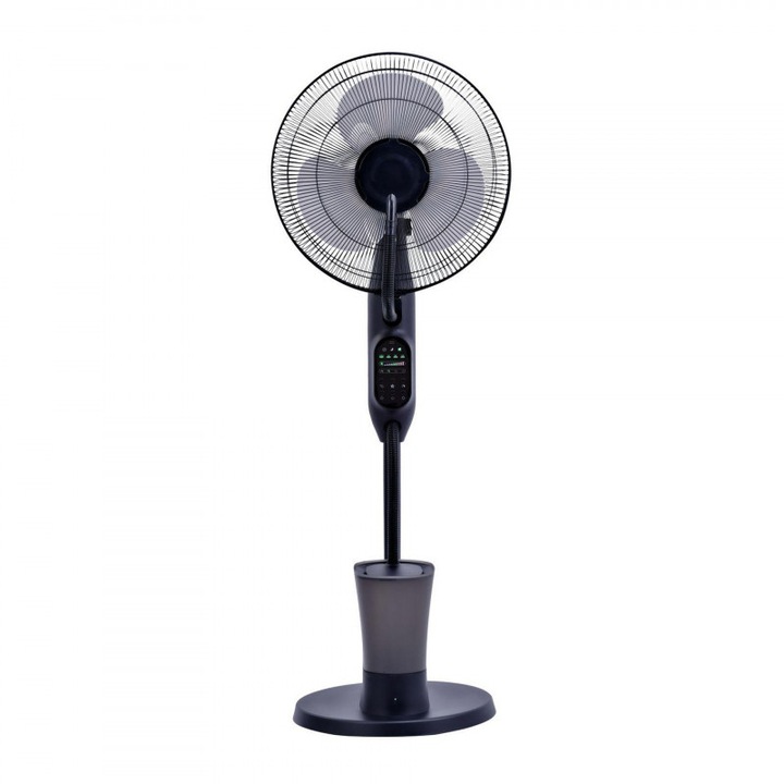 Вентилатор Elite EFM-0357R, 70W, 40 см, 2.8 л, 3 скорости, 3 режима, 3 перки, Eнергоспестяващ, Водна мъгла, Черен