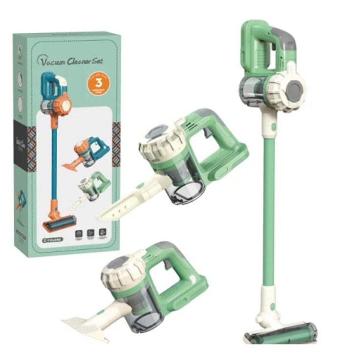 Sonne gyerek porszívó szett, szívó funkcióval és hanggal, menta színű