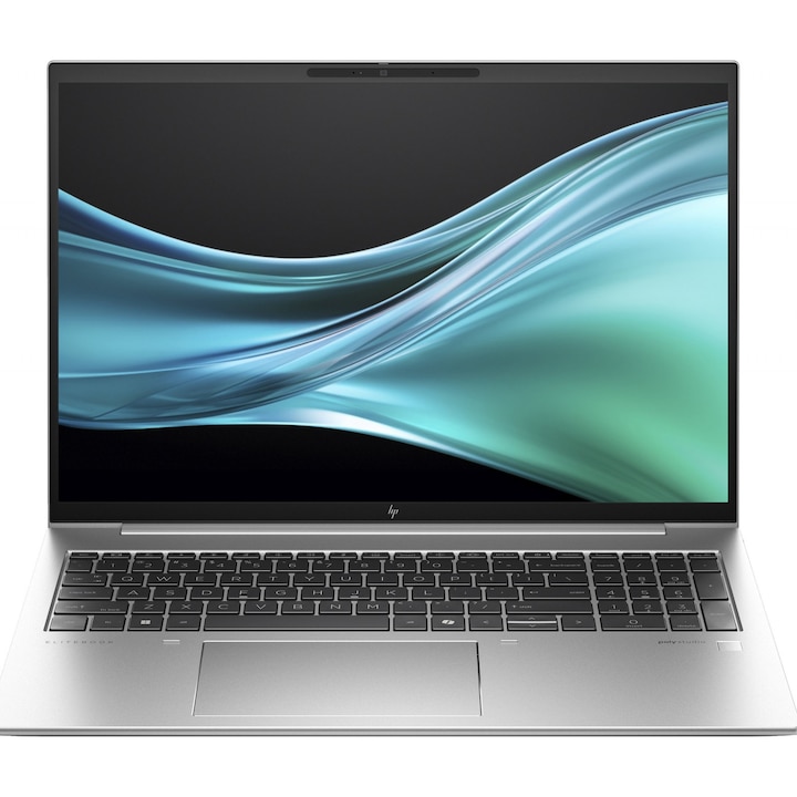 HP EliteBook 860 laptop, 16" WUXGA kijelző, Intel® Core™ Ultra 5 135U processzor akár 4,4 GHz-ig, 16 GB RAM DDR5 5600, 512 GB SSD, Intel Graphics kártya, Windows 11 Pro, ezüst színű