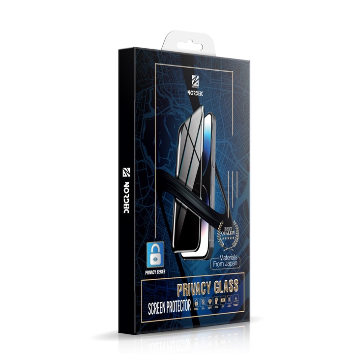 Folie sticla NORDIC iNstinct PRIVACY Super Strong Edge pentru Apple iPhone 17 Pro Max