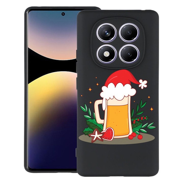 BestCase® Калъф за Xiaomi Redmi Note 15 Pro Plus 5G с дизайн Коледна бира, TPU Мат Ултра тънък, 2082905 B 1607