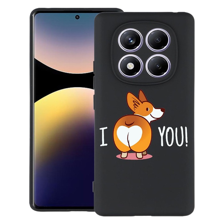 BestCase® Калъф за Xiaomi Redmi Note 15 Pro Plus 5G с дизайн Sweet doggy Emoji, TPU Мат Ултратънък, 2082905 B 593