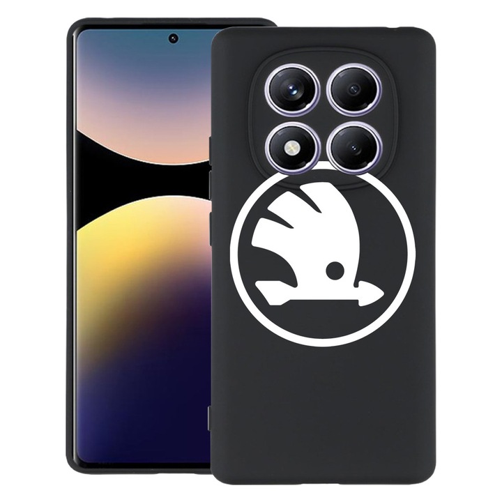 BestCase® Husa pentru Xiaomi Redmi Note 14 Pro 4G, Skoda, Slim Silicon 0.8MM, Antisoc, Protectie camera si ecran, 1997856 B 1715