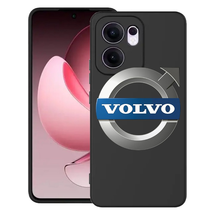 Силиконов калъф BestCase за OPPO Reno13 F 5G, Volvo, SLIM 1.2MM, Microfiber interior, Premium Soft Liquid Silicon, Black, 1996675 PB 1707