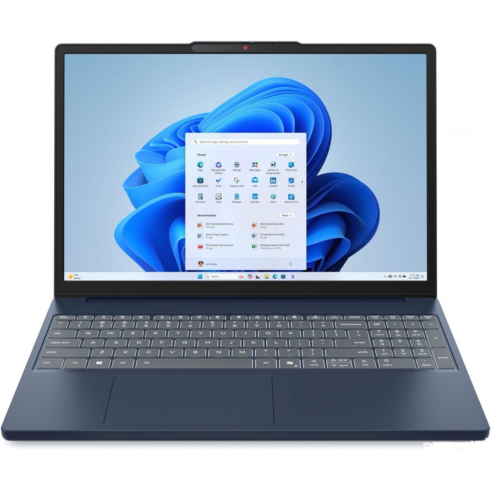 Laptop Lenovo IdeaPad Slim 3, 15.3" WUXGA, Intel® Core™ i5 13420H pana la 4.6 GHz, 16 GB RAM DDR5 4800, 512 GB SSD, Intel® UHD Graphics, Free Dos, Cosmic Blue 512 GB