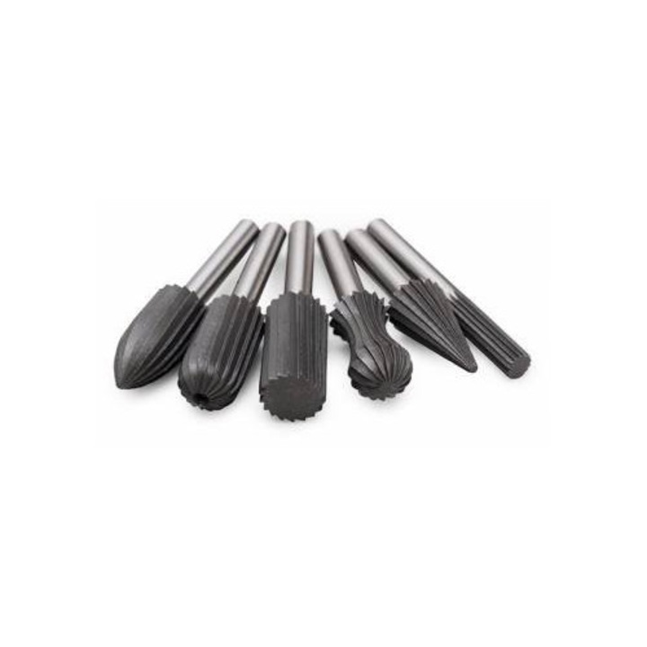 Set 6 Freze Rotative din Otel pentru Metal Yato YT-61711, Scule Profesionale pentru Slefuire, Taiere si Modelare Precisa