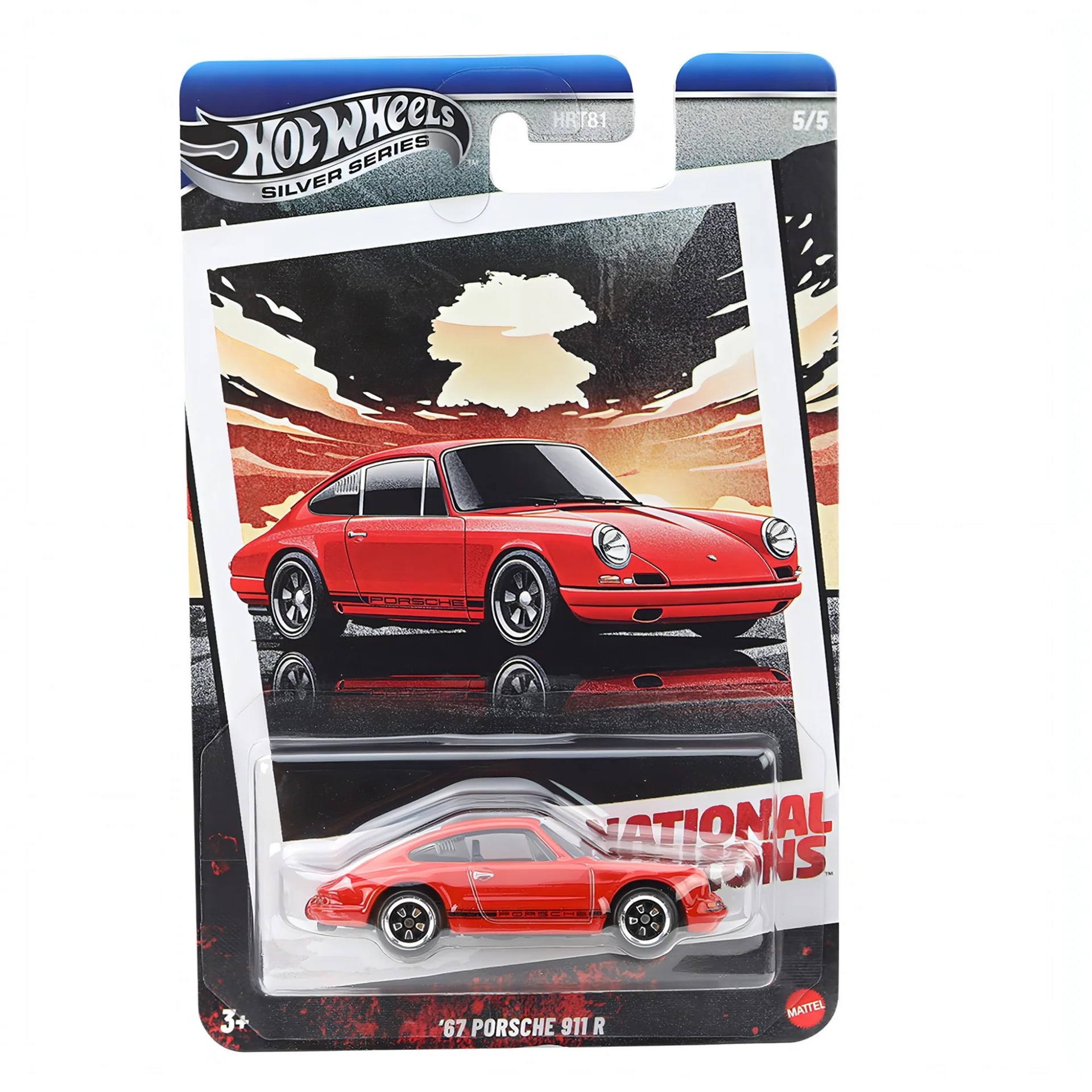 Hot Wheels 47 マテル ポルシェ911 メタルシルバー Masinuta din metal Hot Wheels Silver, National Icons, 1967 Porsche