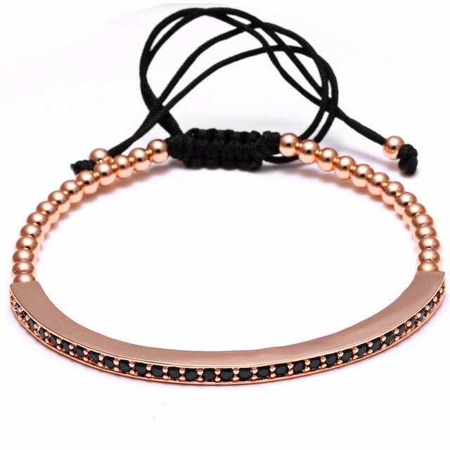 Bratara Brooks,Rose Gold,Cristale Zirconia