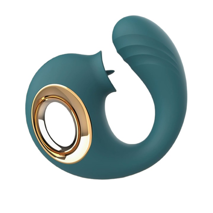 2в1 вибратор, 10 режима, зелен