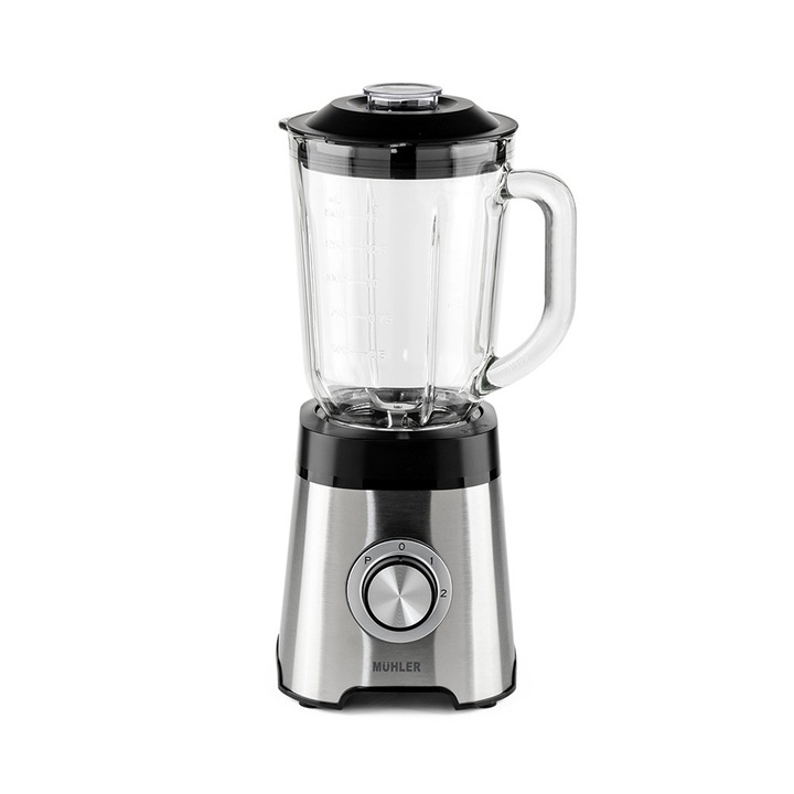 Blender cu rasnita, Hausberg HB-7762, doua viteze cu pulsatii, recipient sticla 1.5 L, 600 W