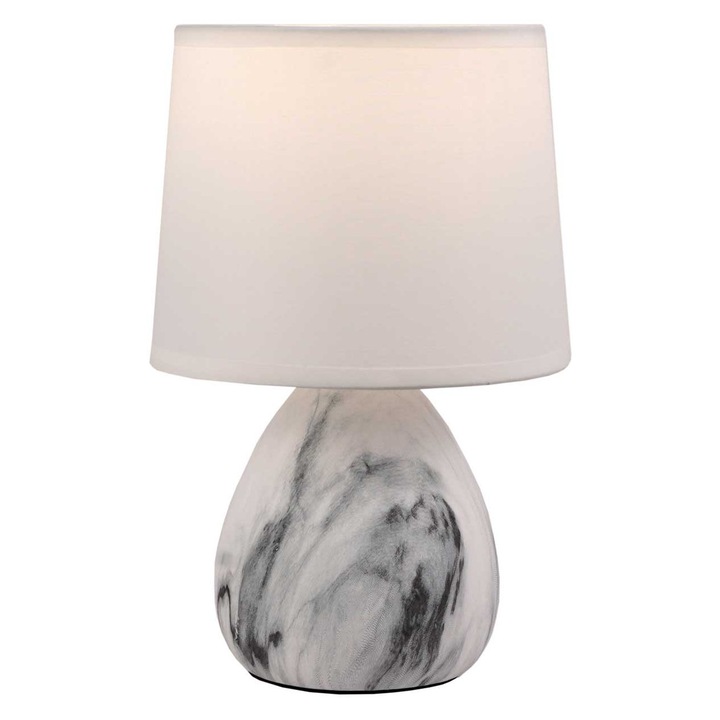 Lampa de masa Lightex BELLE, 1x E14, 250mm, Gri