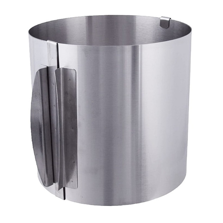 Форма за торта Cake Land, височина на формата 15 см, регулируема 16-30 см, неръждаема стомана, с разделяне