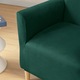Husa fotoliu S, Meble OdNowa, velur, verde
