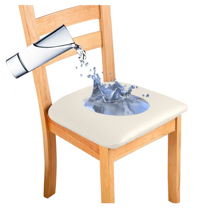 Калъф за седалка на стол, Meble OdNowa, екологичен, кремав, 36x47см