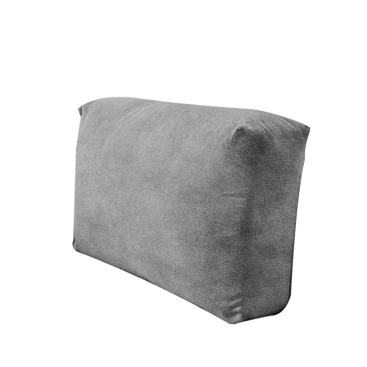 Husa pentru perne canapea, Meble OdNowa, catifea, gri inchis