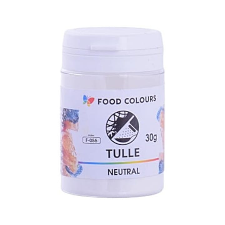 Pulbere comestibila pentru decorarea torturilor, FOOD COLOURS, neutra, 30g