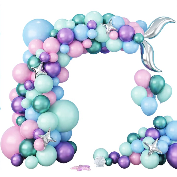 Set baloane decorative, 134 bucati, multicolor