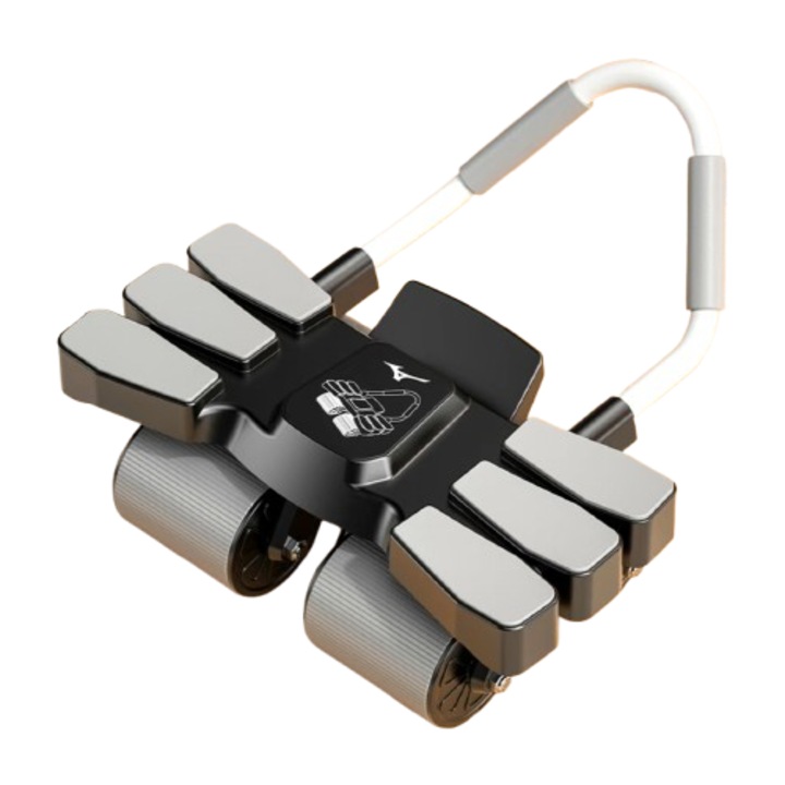 Roata abdominala de sprijin pentru cot Mizuno, gri, 39x24x51cm, 150kg suport maxim, reglabil