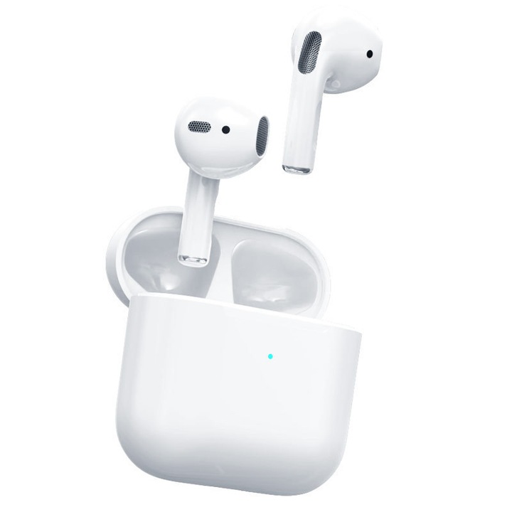 HERUSI vezeték nélküli Bluetooth 5.3 fekete in-ear fülhallgató mikrofonnal, érintésvezérléssel