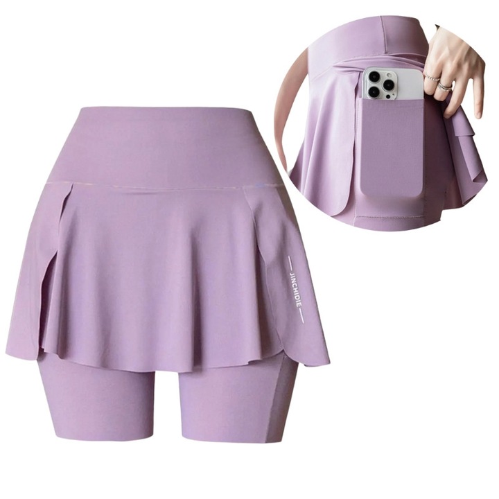 Women's sports shorts, Violet