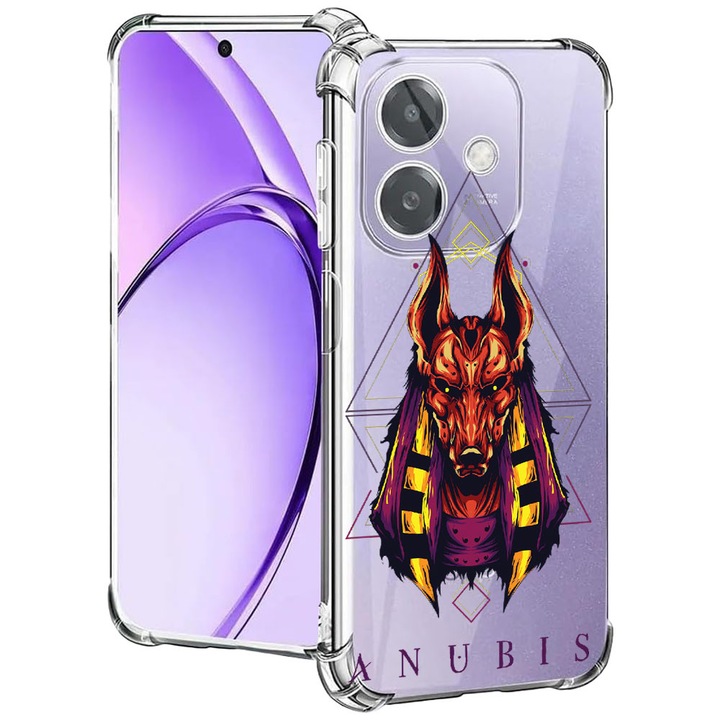 BestCase® Husa pentru OPPO A60 5G / A40 / A40M, Anti Shock 1.5MM, Mythology Anubis, Protectie camera, ecran si colturi, 2004575 AS 286