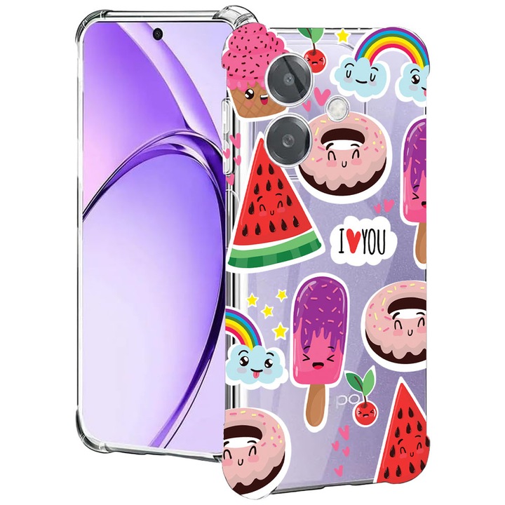 BestCase® Husa pentru OPPO A60 5G / A40 / A40M, Anti Shock 1.5MM, Summer Feeling, Protectie camera, ecran si colturi, 2004575 AS 87