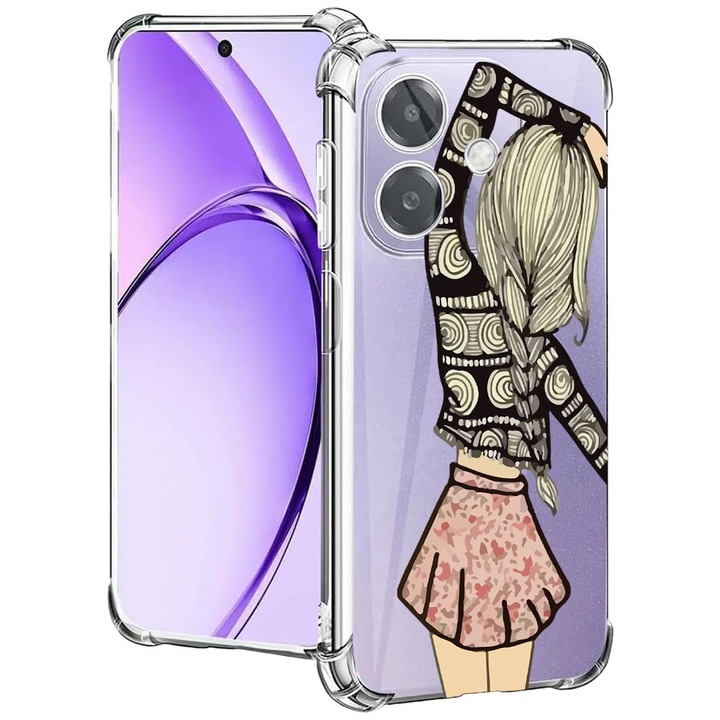 BestCase® Husa pentru OPPO A60 5G / A40 / A40M, Anti Shock 1.5MM, Girl Friend, Protectie camera, ecran si colturi, 2004575 AS 188
