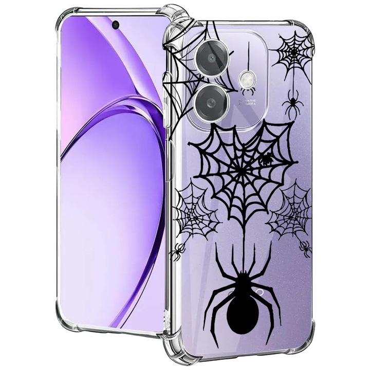 BestCase® Husa pentru OPPO A60 5G / A40 / A40M, Anti Shock 1.5MM, Spider Web, Protectie camera, ecran si colturi, 2004575 AS 1036