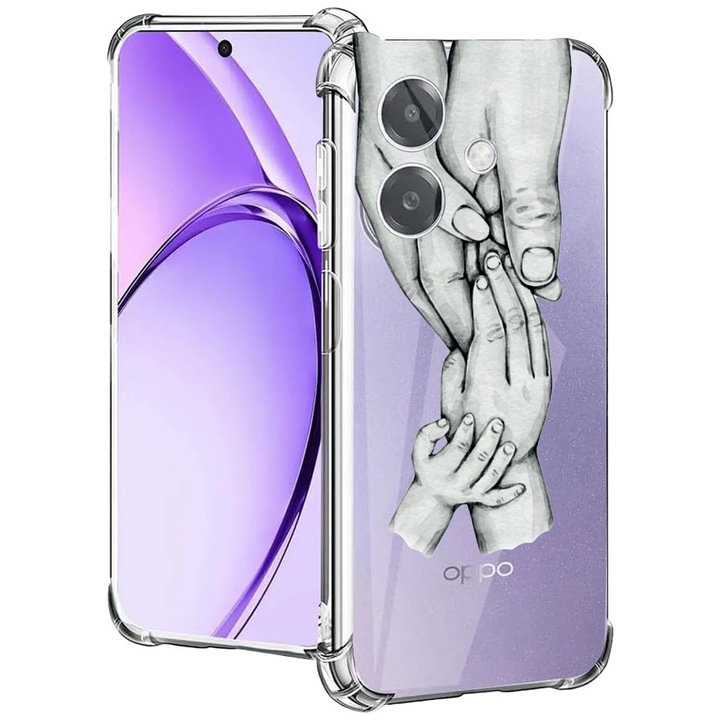 BestCase® Husa pentru OPPO A60 5G / A40 / A40M, Anti Shock 1.5MM, Family, Protectie camera, ecran si colturi, 2004575 AS 959