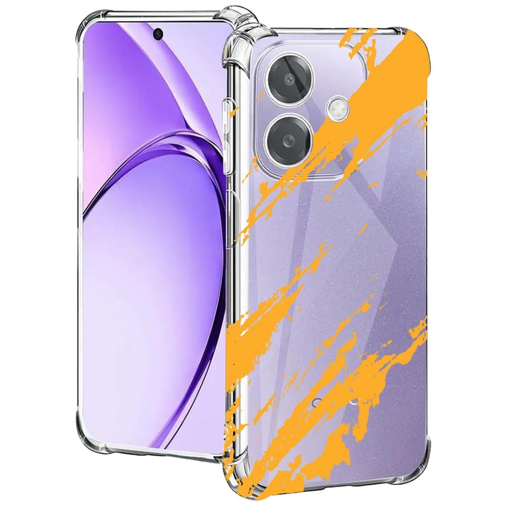 BestCase® Husa pentru OPPO A60 5G / A40 / A40M, Anti Shock 1.5MM, Golden Stripes, Protectie camera, ecran si colturi, 2004575 AS 1054