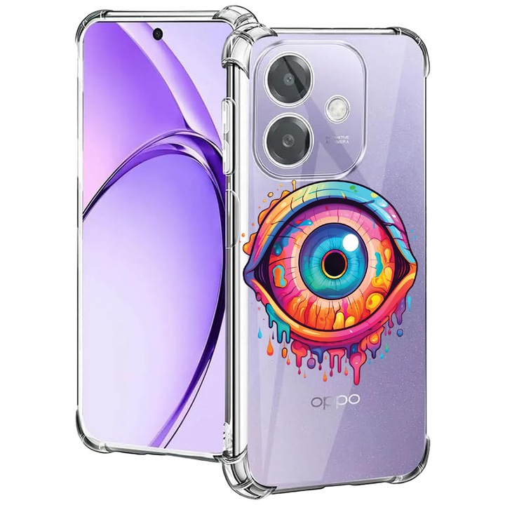 BestCase® Husa pentru OPPO A60 5G / A40 / A40M, Anti Shock 1.5MM, Dream Colors Eye, Protectie camera, ecran si colturi, 2004575 AS 1507
