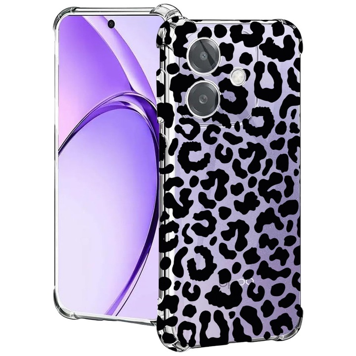 BestCase® Husa pentru OPPO A60 5G / A40 / A40M, Anti Shock 1.5MM, Leopard, Protectie camera, ecran si colturi, 2004575 AS 1057