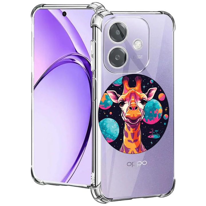 BestCase® Husa pentru OPPO A60 5G / A40 / A40M, Anti Shock 1.5MM, Dream Colors Giraffe, Protectie camera, ecran si colturi, 2004575 AS 1508
