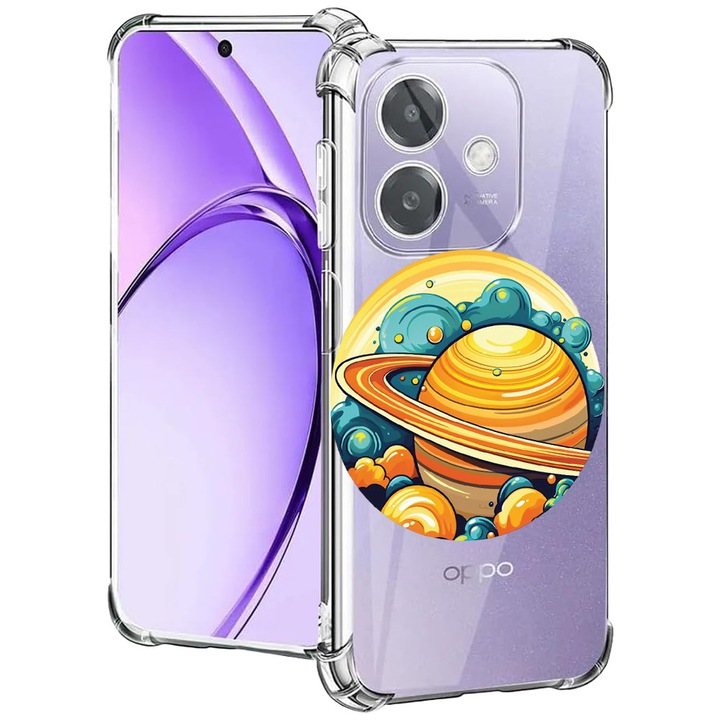 BestCase® Husa pentru OPPO A60 5G / A40 / A40M, Anti Shock 1.5MM, Planet - Saturn, Protectie camera, ecran si colturi, 2004575 AS 1579