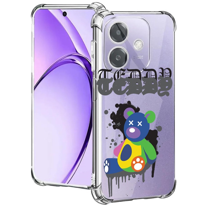 BestCase® Husa pentru OPPO A60 5G / A40 / A40M, Anti Shock 1.5MM, Teddy Bear Pastel Colors, Protectie camera, ecran si colturi, 2004575 AS 1567