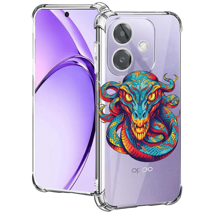BestCase® Husa pentru OPPO A60 5G / A40 / A40M, Anti Shock 1.5MM, Dream Colors Dragon, Protectie camera, ecran si colturi, 2004575 AS 1584