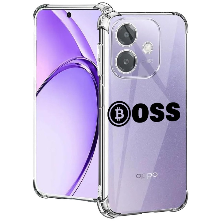 BestCase® Husa pentru OPPO A60 5G / A40 / A40M, Anti Shock 1.5MM, Bitcoin Boss, Protectie camera, ecran si colturi, 2004575 AS 1597