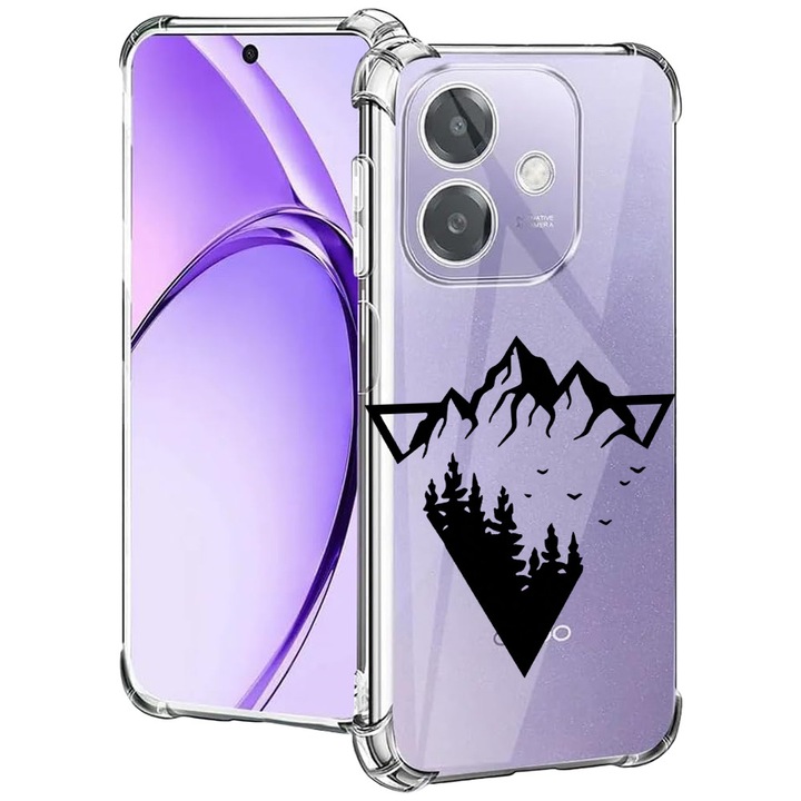 BestCase® Husa pentru OPPO A60 5G / A40 / A40M, Anti Shock 1.5MM, Camping Forest, Protectie camera, ecran si colturi, 2004575 AS 1648