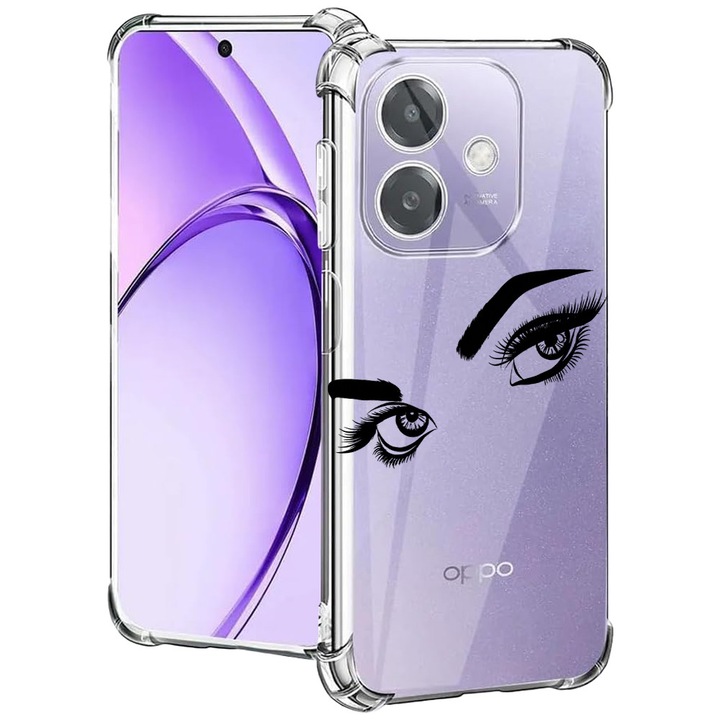BestCase® Husa pentru OPPO A60 5G / A40 / A40M, Anti Shock 1.5MM, Atractive Woman Eyes, Protectie camera, ecran si colturi, 2004575 AS 1665