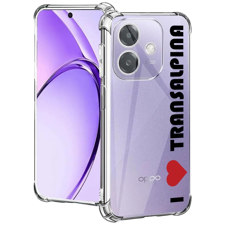 BestCase® Husa pentru OPPO A60 5G / A40 / A40M, Anti Shock 1.5MM, I Love Transalpina, Protectie camera, ecran si colturi, 2004575 AS 1674