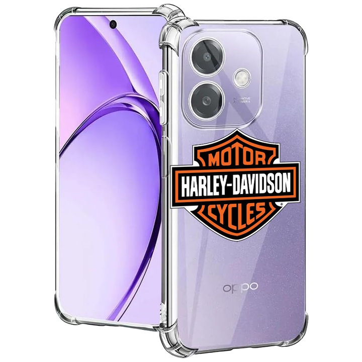 BestCase® Husa pentru OPPO A60 5G / A40 / A40M, Anti Shock 1.5MM, Harley-Davidson, Protectie camera, ecran si colturi, 2004575 AS 1744