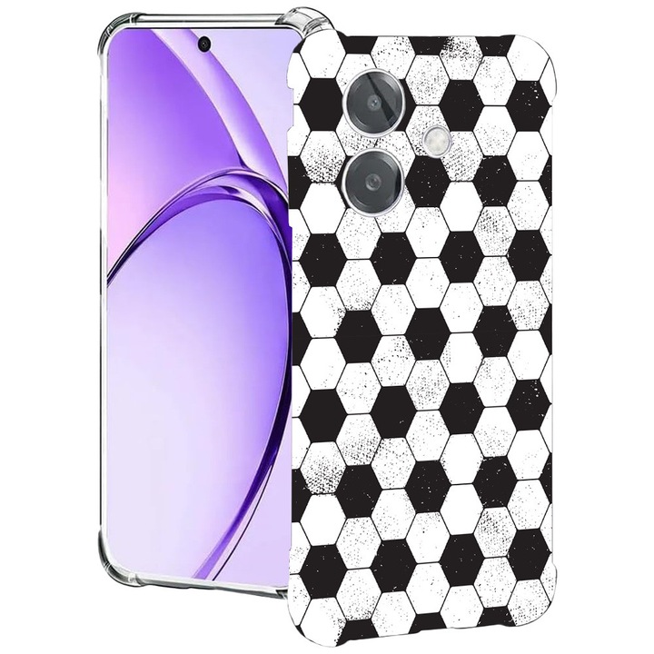 BestCase® Husa pentru OPPO A60 5G / A40 / A40M, Anti Shock 1.5MM, Football Pattern, Protectie camera, ecran si colturi, 2004575 AS 905