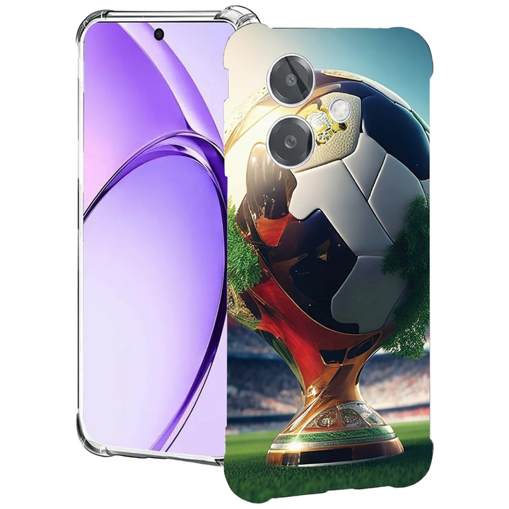 BestCase® Husa pentru OPPO A60 5G / A40 / A40M, Anti Shock 1.5MM, Football Cup Trophy, Protectie camera, ecran si colturi, 2004575 AS 1211
