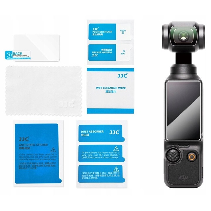 Protector de ecran LCD din sticla securizata 9H pentru DJI OSMO POCKET 3, GSP-OSP3S1, JJC